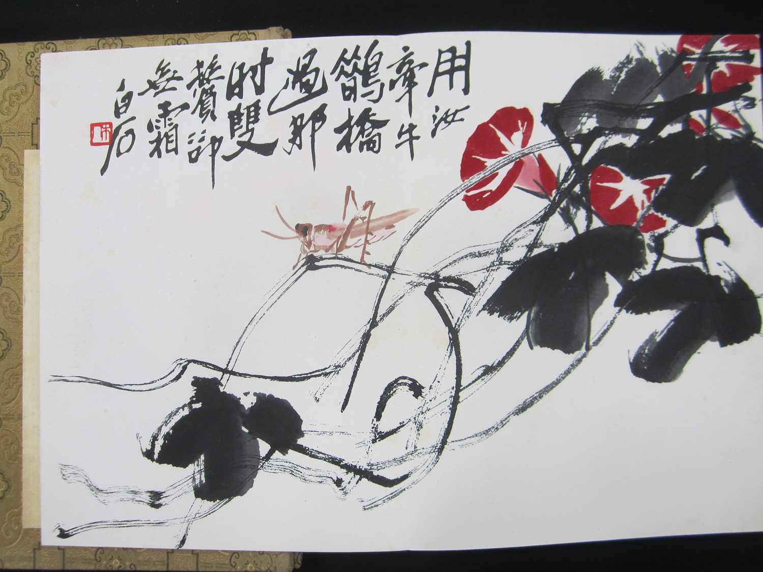 Qi Baishi (1864-1957), a bound volume of block prints and two other Chinese art reference works - Bild 7 aus 21