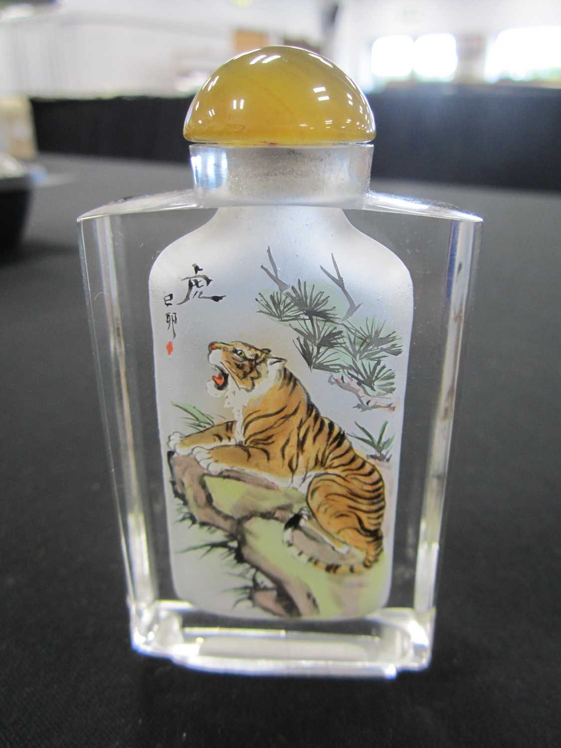 A group of six Chinese internally painted glass snuff bottles, 20th century - Image 10 of 15