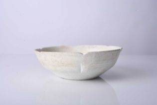 A Chinese ding ware lotus bowl, Song Dynasty