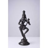 A South Indian bronze figure of a goddess
