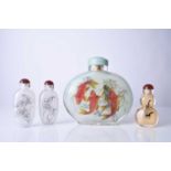 A group of four Chinese internally painted snuff bottles, 20th century