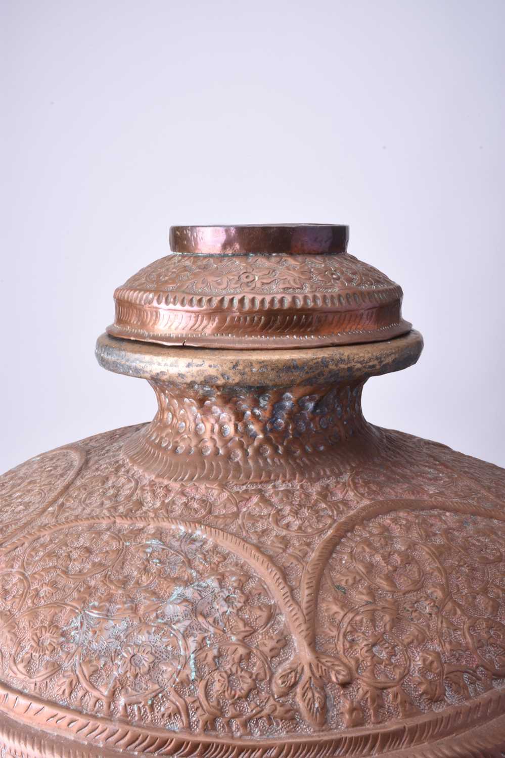 An embossed copper vessel, Oman - Image 3 of 6