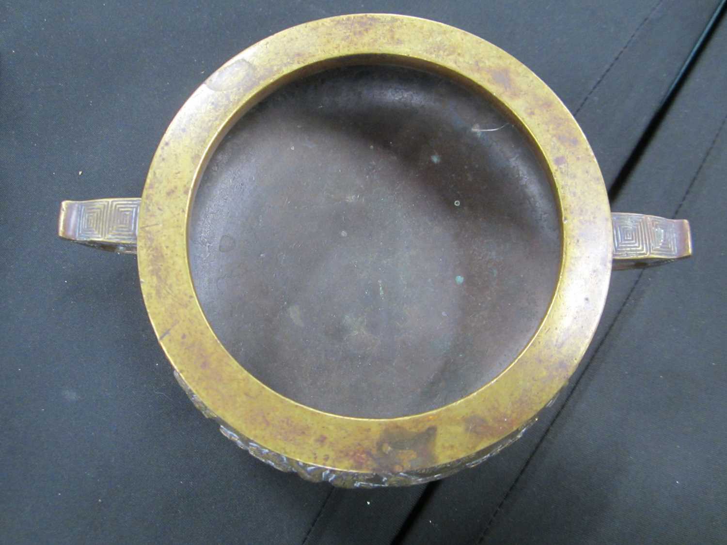 A Chinese bronze censer, Xuande seal mark but 19th century - Image 11 of 11