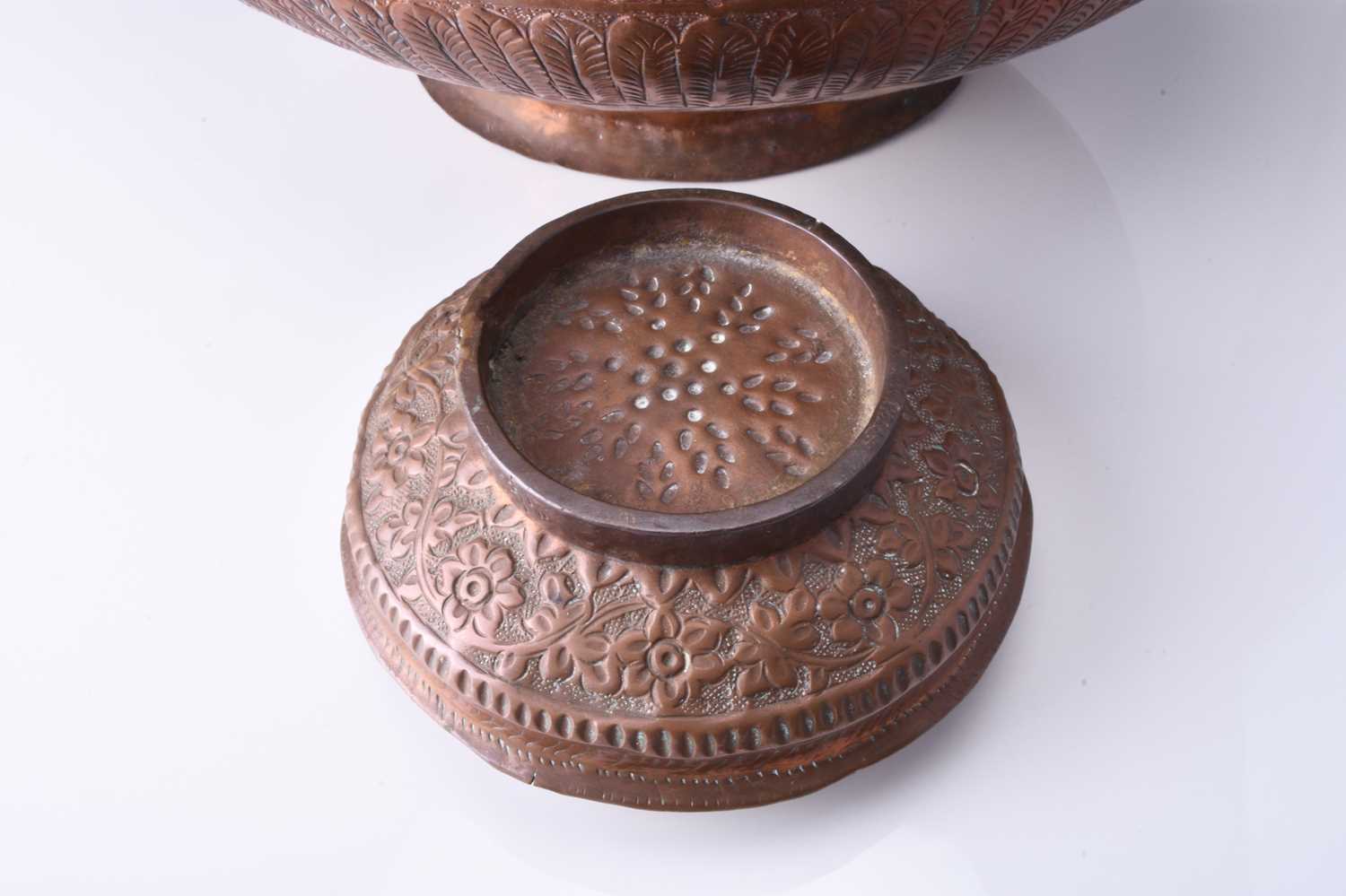 An embossed copper vessel, Oman - Image 4 of 6