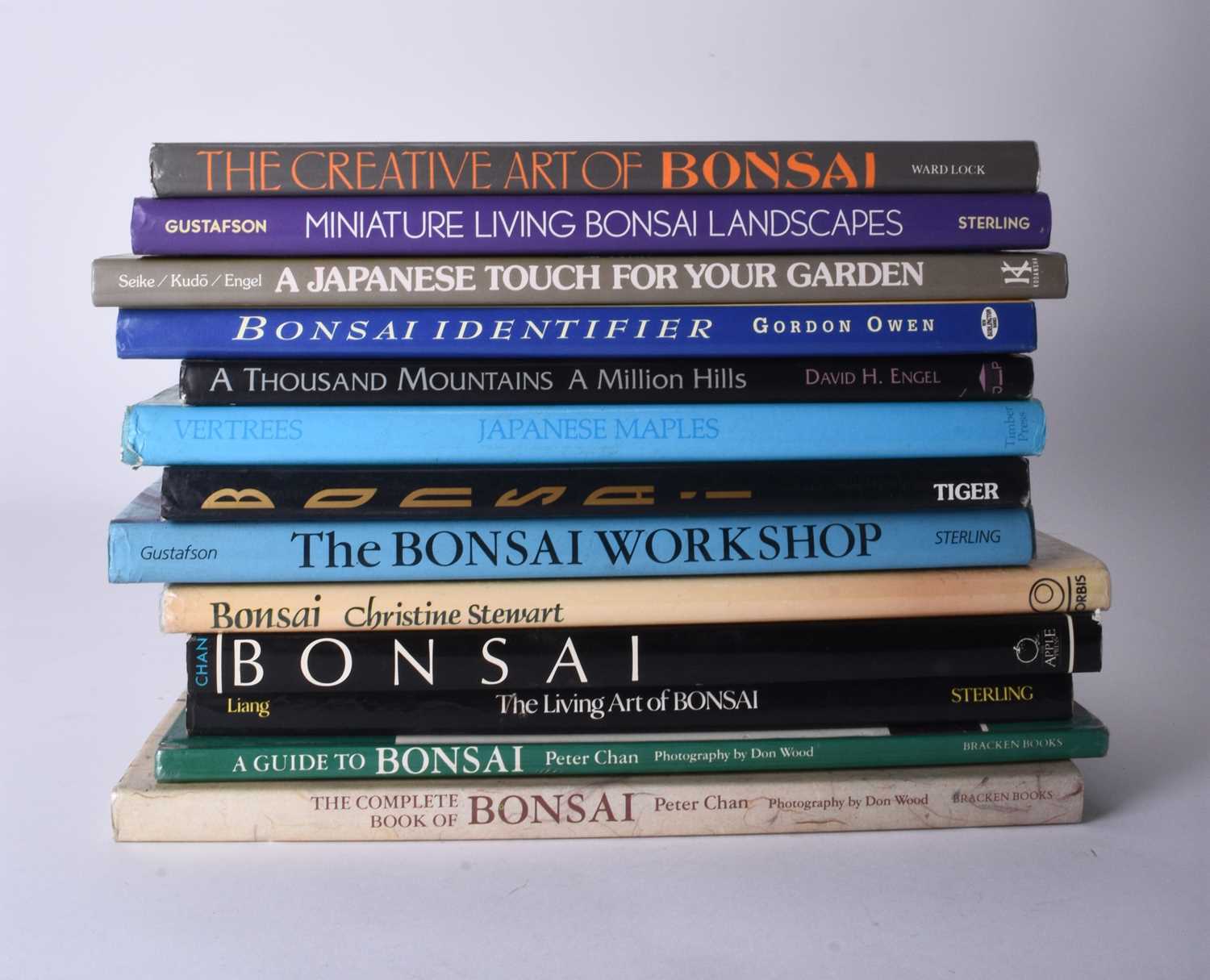 A large collection of modern reference works on Bonsai