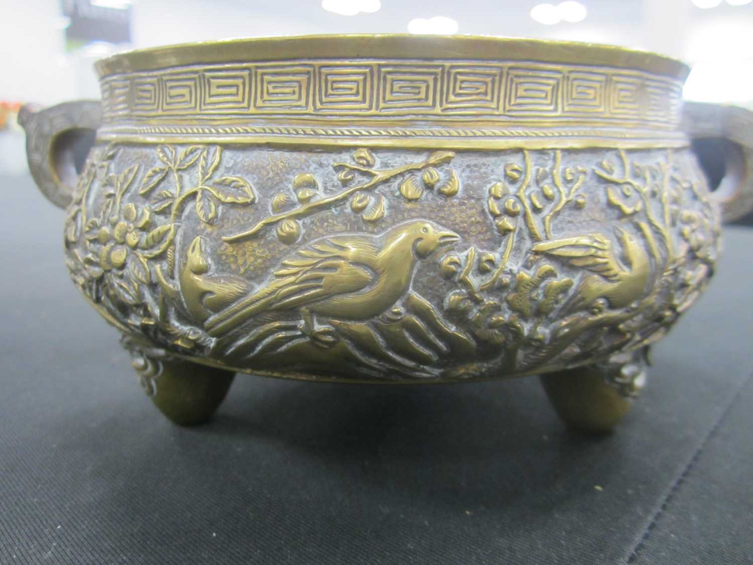 A Chinese bronze censer, Xuande seal mark but 19th century - Image 9 of 11