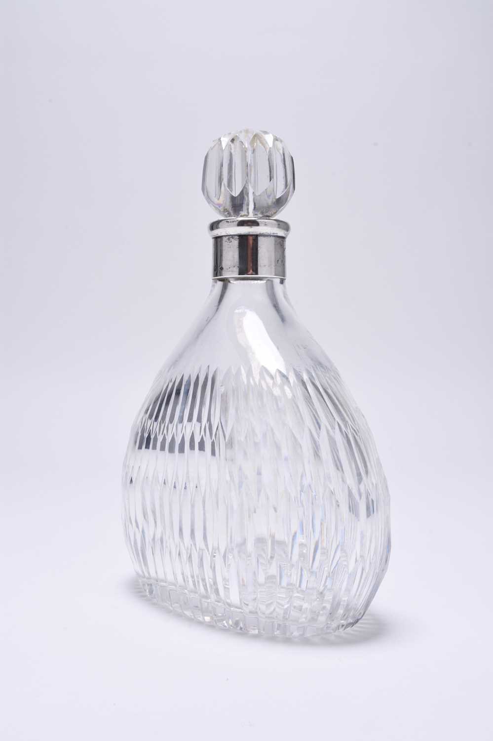A French silver mounted glass decanter - Image 2 of 3