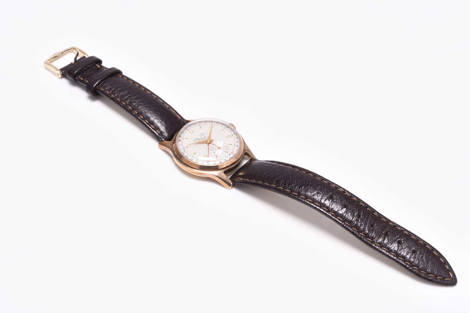 Elco: A gentleman's 9ct gold calendar wristwatch - Image 2 of 6
