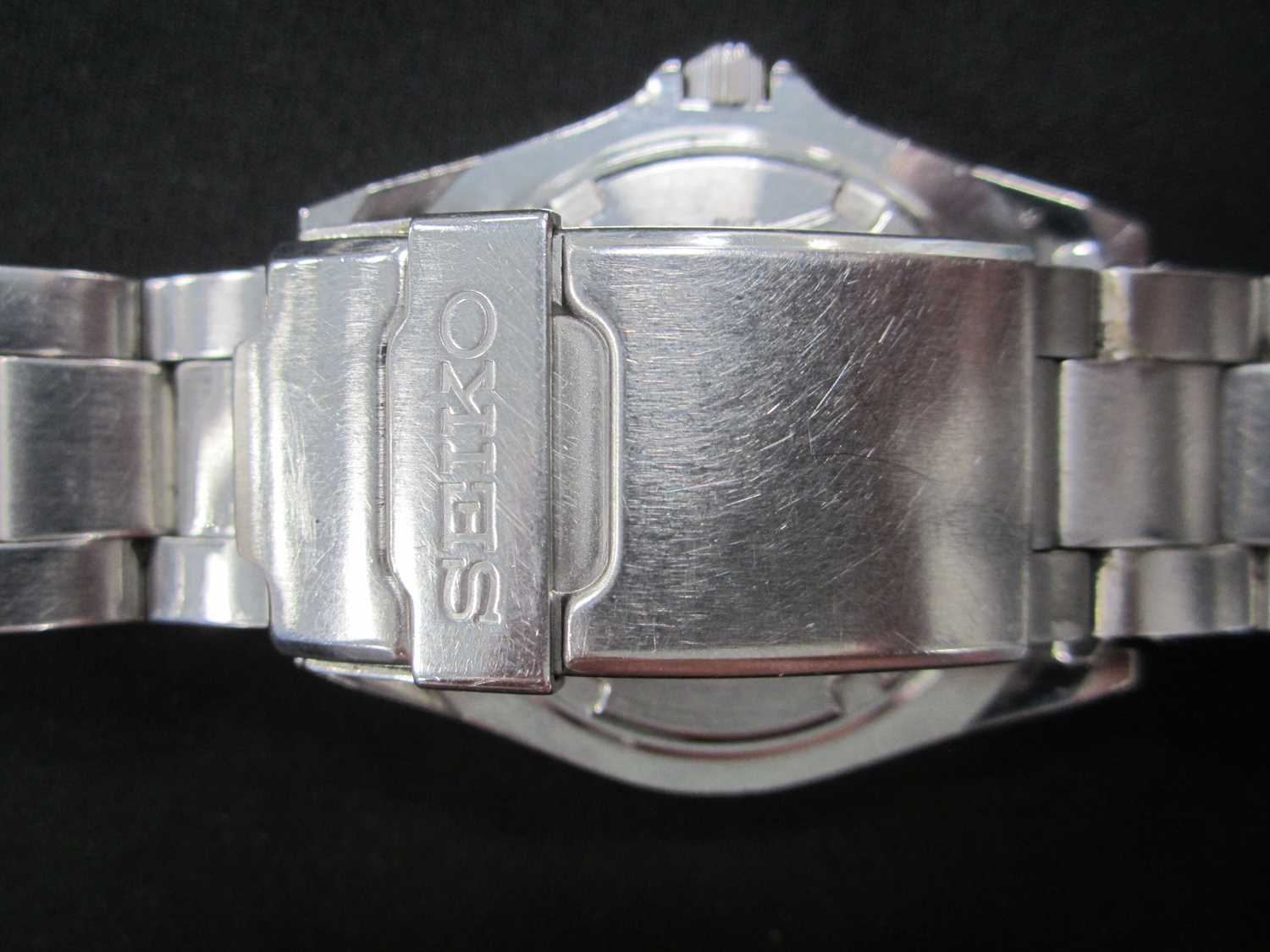 Seiko: A gentleman's stainless steel SQ diver's watch - Bild 6 aus 6