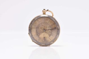 An 18ct gold open face pocket watch