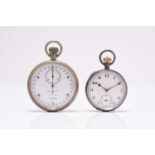 Smith & Son: A Chronoscope open face chronograph timer and a silver open face pocket watch