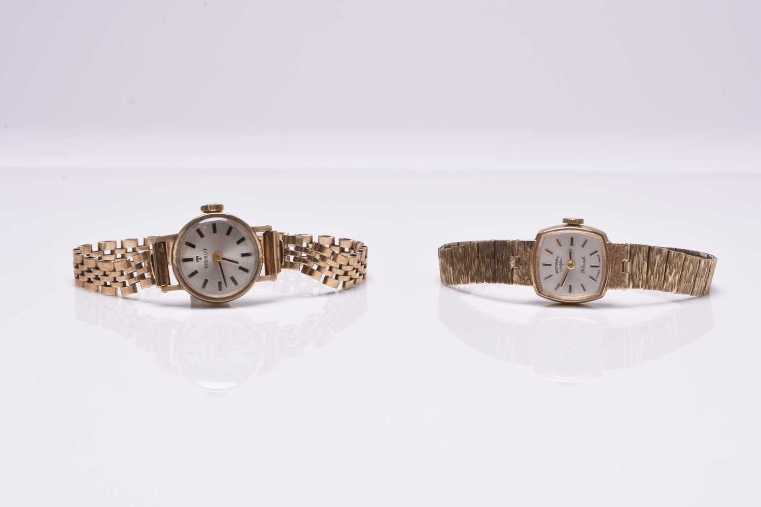 Tissot and Rotary: Two lady's 9ct gold bracelet watches - Image 2 of 2
