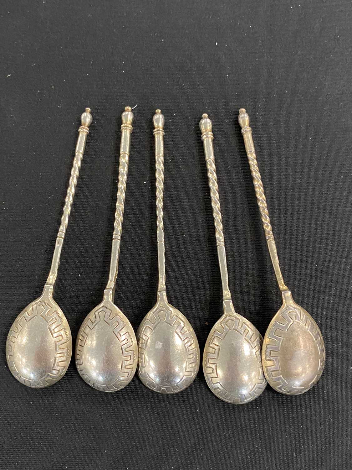 A collection of Russian silver teaspoons - Image 20 of 22