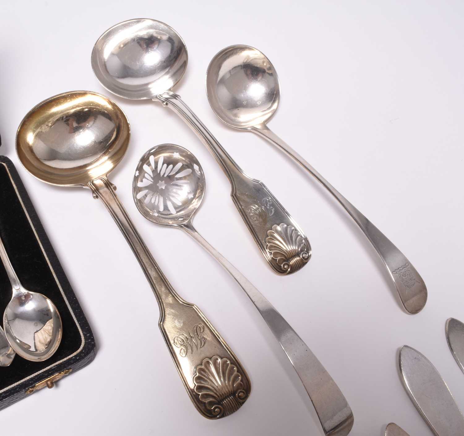 A collection of silver flatware - Image 3 of 6