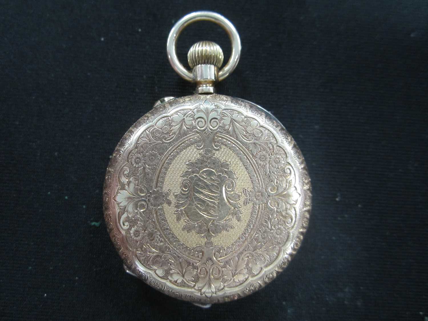 A lady's 15ct gold open face pocket watch, together with an 18ct gold wristwatch on 9ct bracelet - Image 3 of 11