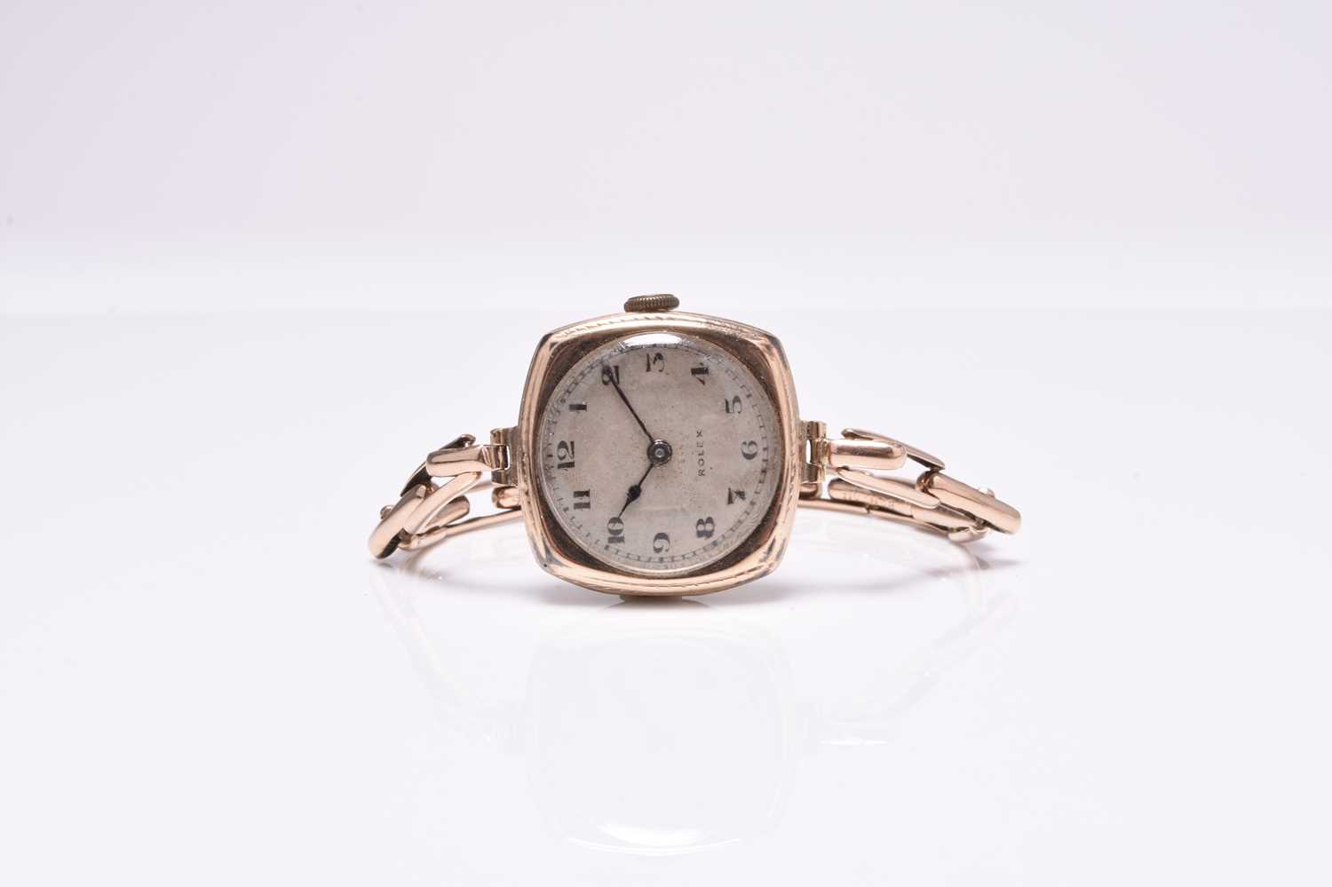 Rolex: A lady's 9ct gold bracelet watch - Image 2 of 2