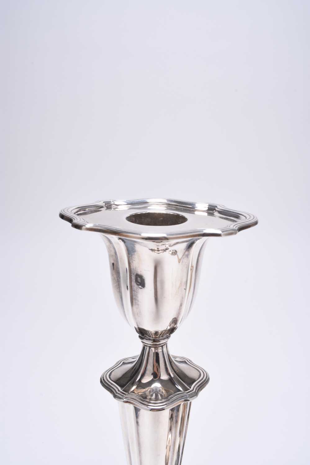 A pair of silver mounted candlesticks - Image 2 of 3