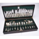 A canteen of silver plated cutlery