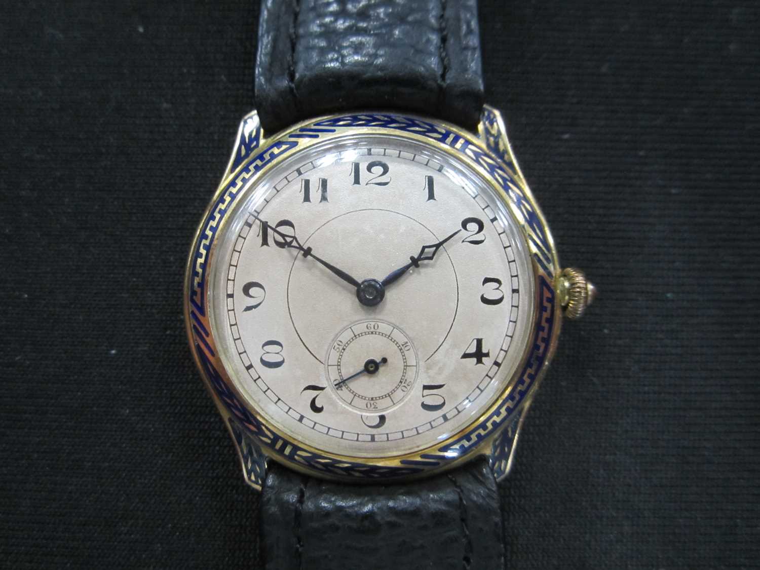 Marvin: An 18ct gold enamelled wristwatch - Bild 3 aus 7