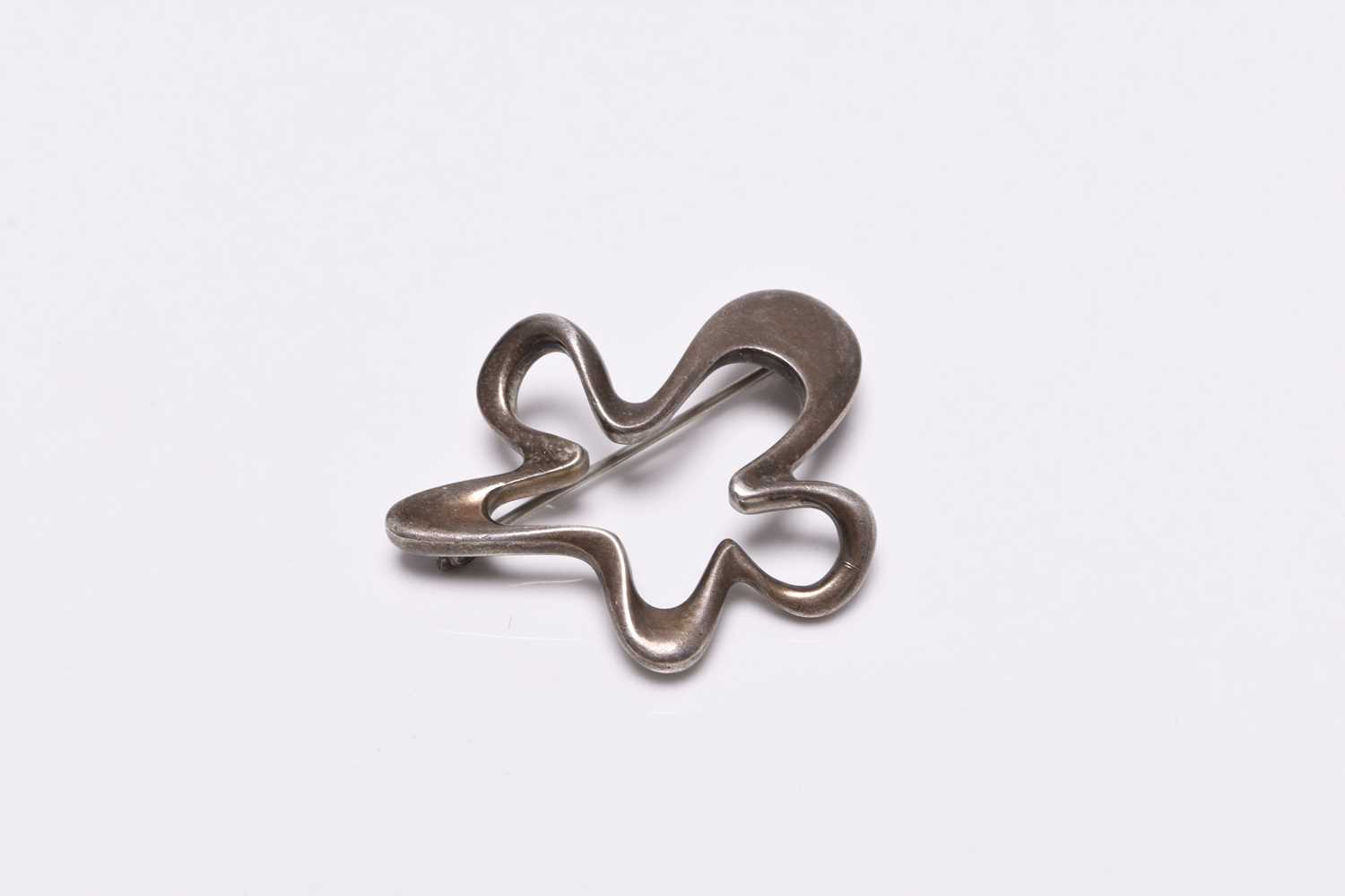 A Georg Jensen silver 'Splash' brooch by Henning Koppel