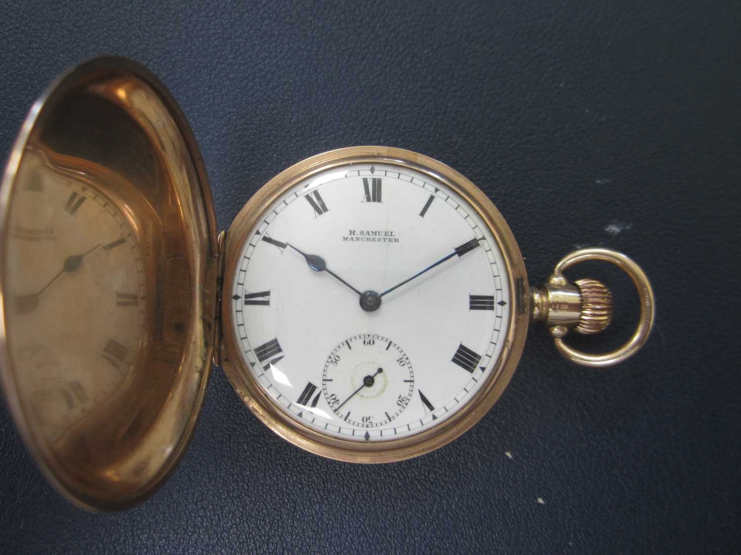 A 9ct gold Hunter pocket watch, H. Samuel, Manchester - Image 5 of 6