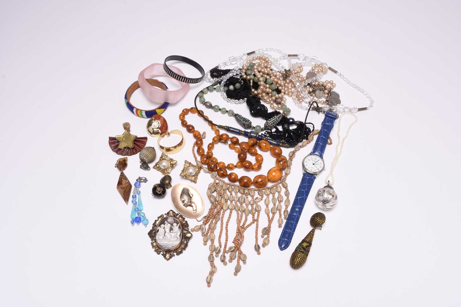 A large collection of costume jewellery