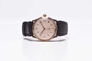 Marvin: An 18ct gold enamelled wristwatch