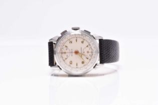 Buren: A gentleman's stainless steel chronograph wristwatch