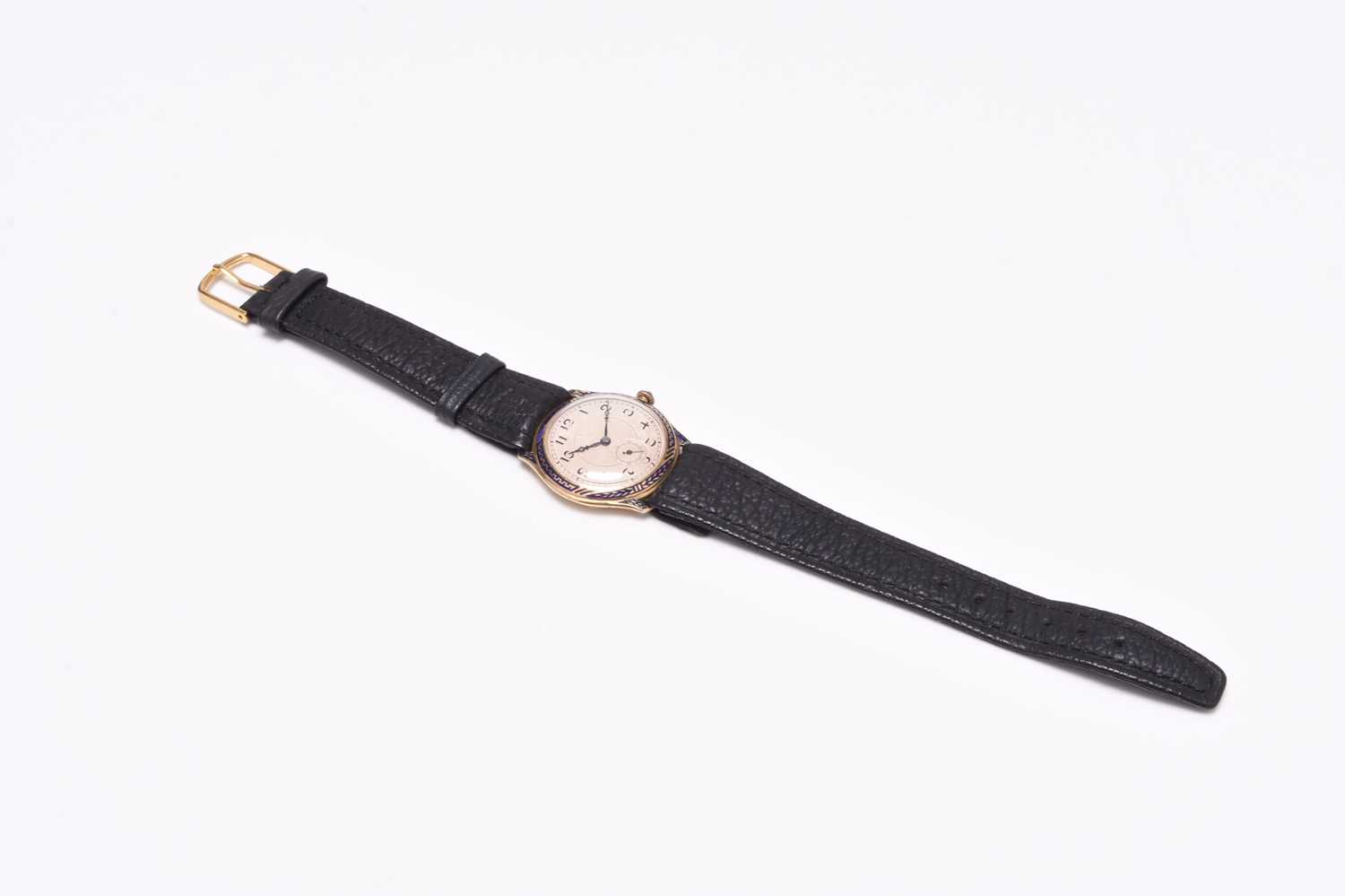 Marvin: An 18ct gold enamelled wristwatch - Image 2 of 7