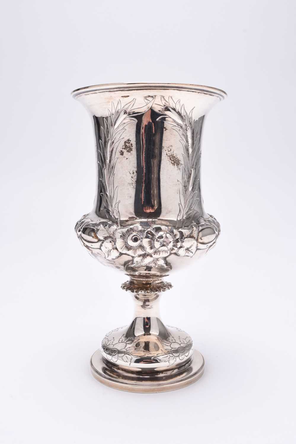 A Victorian silver goblet - Image 2 of 4