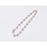 A 9ct gold decorative open link chain necklace