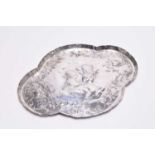 An Edwardian silver dressing table tray by William Comyns