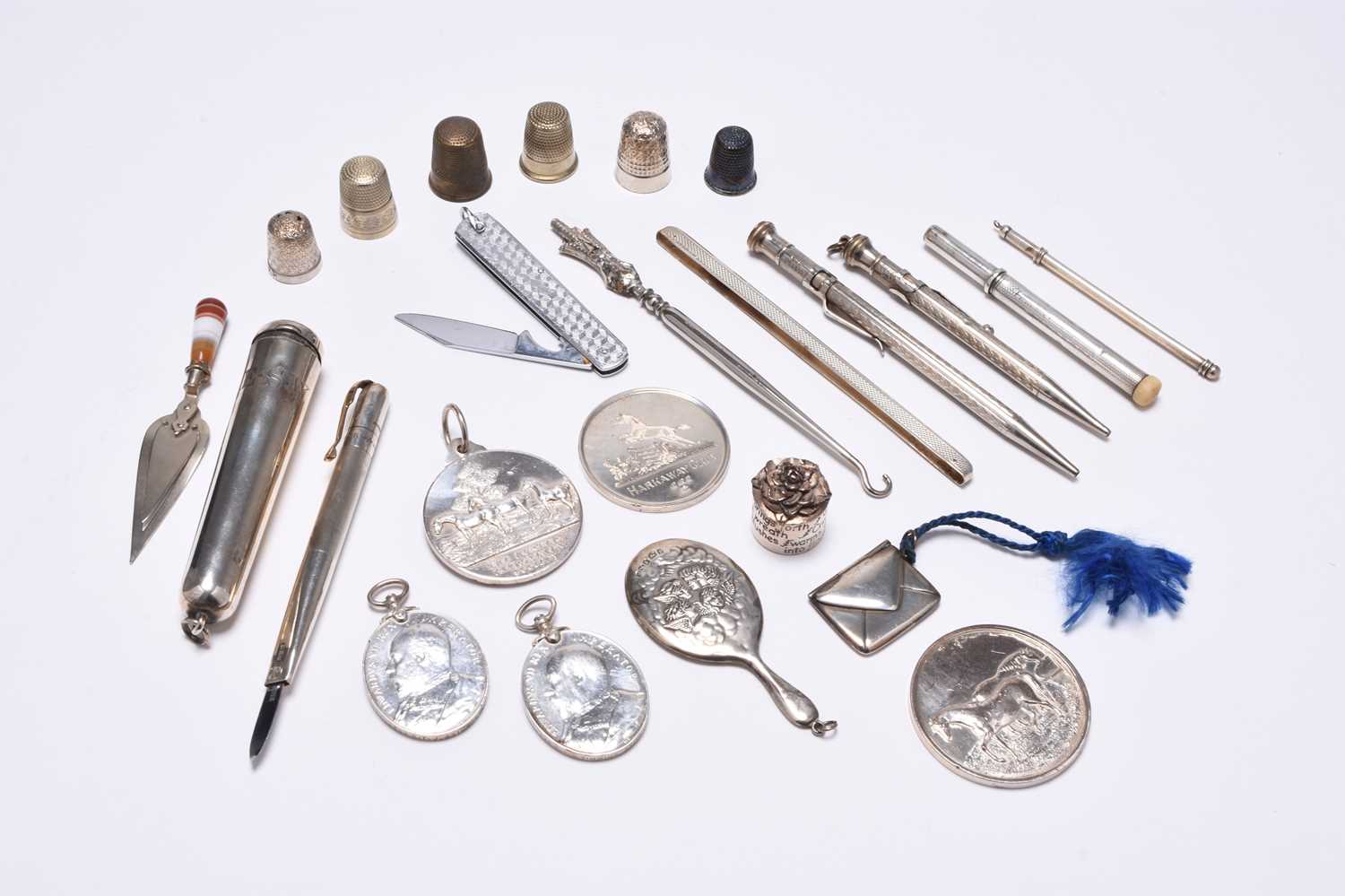 A small collection of silver and bijouterie