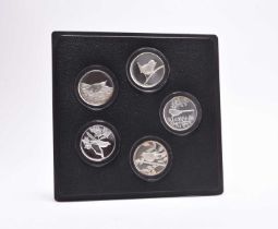 A set of five Elizabeth II Silver Medallions