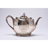 A Victorian silver teapot