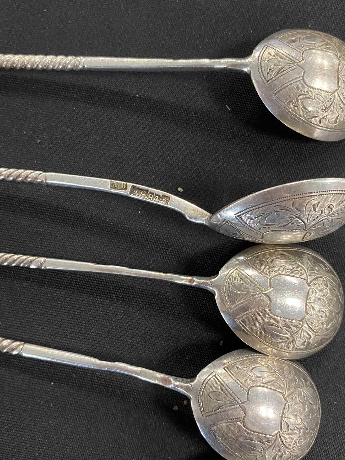 A collection of Russian silver teaspoons - Image 15 of 22