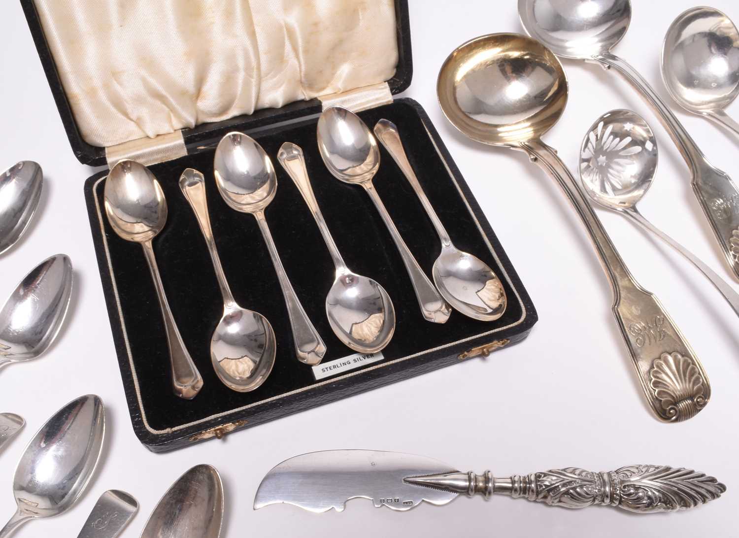 A collection of silver flatware - Image 2 of 6