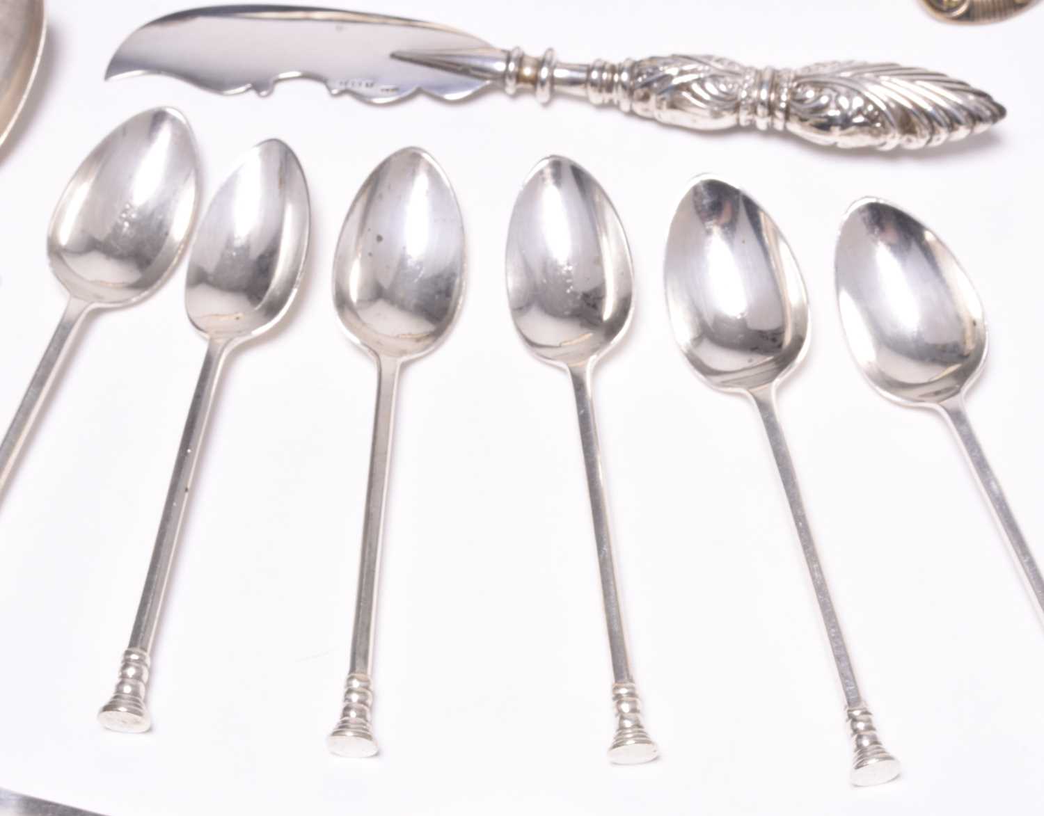 A collection of silver flatware - Image 6 of 6