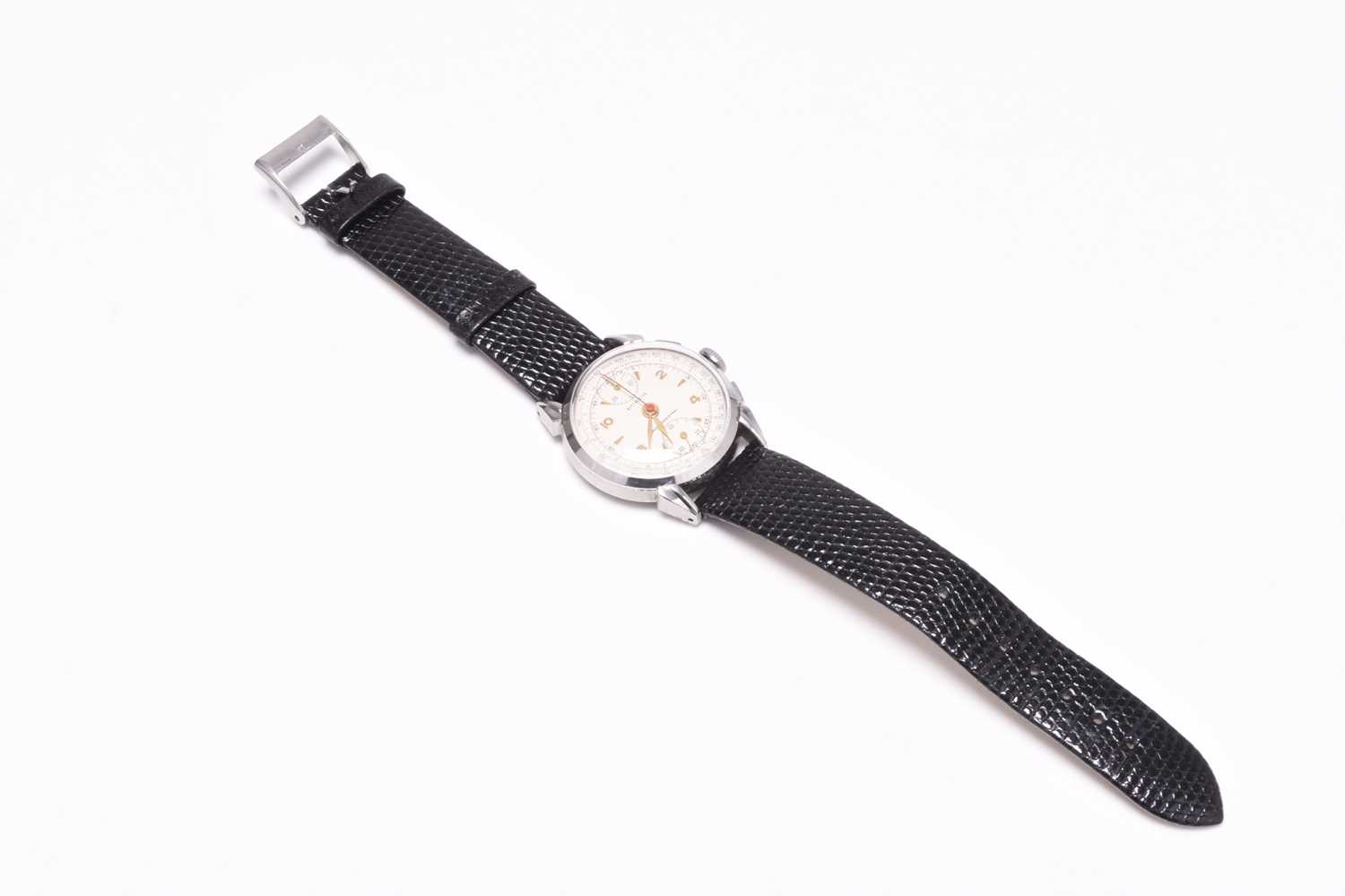 Buren: A gentleman's stainless steel chronograph wristwatch - Image 2 of 5
