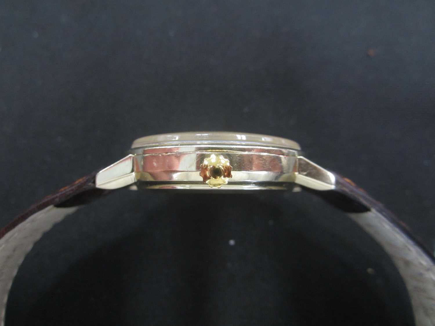 Omega: A gentlemans's gold Seamaster De Ville Tiffany automatic wristwatch - Bild 6 aus 6