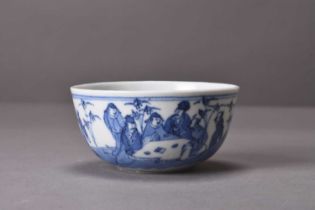 A Chinese 'Bleu de Hue' bowl, Qing Dynasty