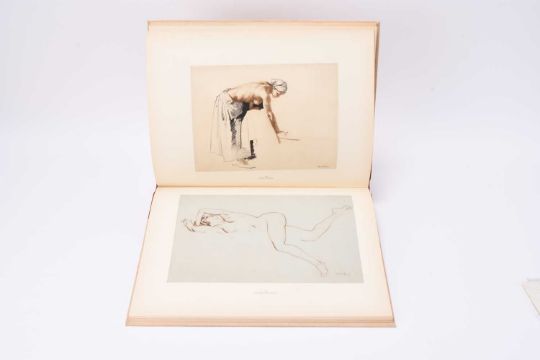 Drawings by Sir William Russell Flint RA (1880-1969) and handwritten letter - Image 2 of 6