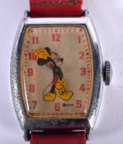 A MIckey Mouse Watch. Dial 2.8cm incl crown, Not Running