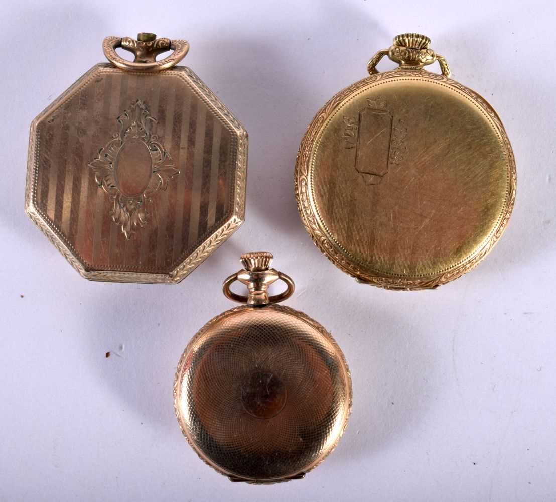 Three Vintage Pocket Watches. Largest 4.2cm diameter Running (3) - Image 3 of 3