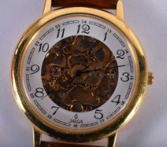 A Jalga Skeleton Watch. Dial 4.2cm incl crown, Running