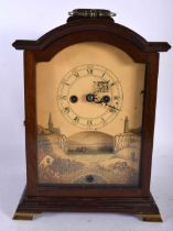 A GOOD 18TH/19TH CENTURY WEBSTER CORNHILL OF LONDON AUTOMATON MUSICAL CLOCK the dial depicting a