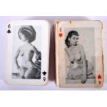 Vintage What The Butler Saw Playing Cards – Complete (incl 2 x Jokers).  9cm x 6cm x 2cm