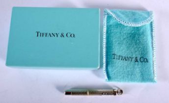 A Boxed Tiffany Silver Toothpick. Extended 7.5cm x 0.7cm, Hallmarked Birmingham 1997, weight 65g
