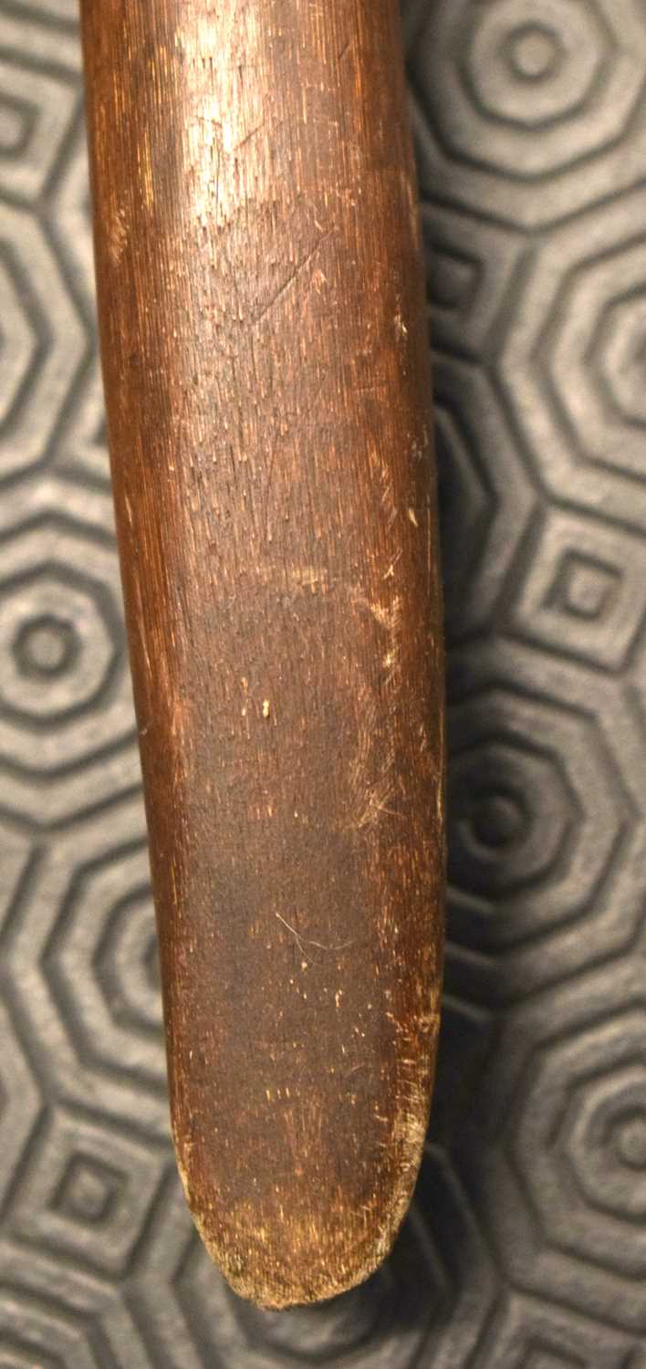 A FINE AND VERY LARGE 19TH CENTURY AFRICAN ZULU TRIBAL CARVED RHINO HORN KNOBKERRIE STAFF possibly - Image 17 of 22