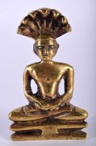 AN ANTIQUE INDIAN BRONZE BUDDHA. 140 grams. 7.25 cm x 4.25 cm.